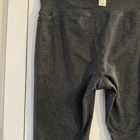 Vuori Women’s Ankle Leggings Heathered Charcoal Gray Elastic Waist Pockets - Picture 5 of 6